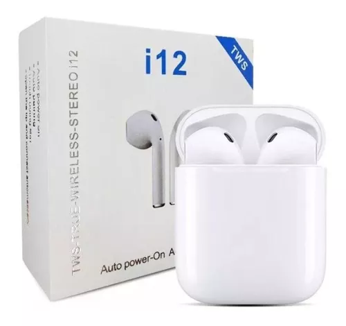Fone De Ouvido Bluetooth Branco I12 Tws Sem Fio