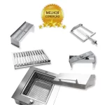 Churrasqueira de Embutir a Gás Diamante Inox 304 incluso todos acessórios
