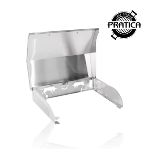Tampa Abafadora Inox Premium para Churrasqueira de Embutir a Gás Prática Diamante