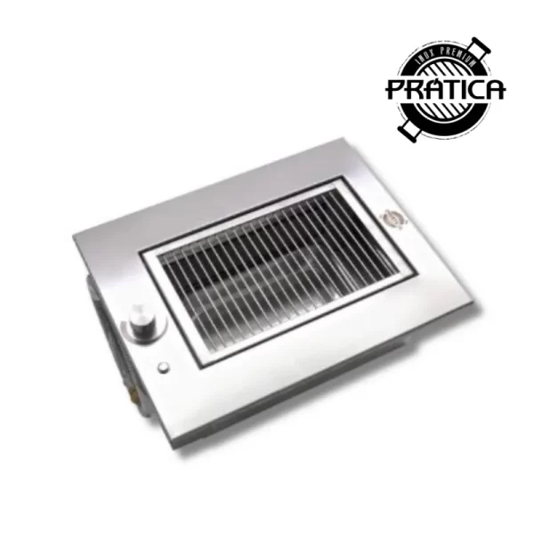 Churrasqueira a Gás de Embutir Compacta para Varanda Gourmet | INOX Resistente à Maresia Linha SMART PREMIUM