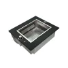 Churrasqueira a gás Compacta de Embutir para Apartamento com Moldura Preta | Com Inox Resistente à Maresia BLACK SMART