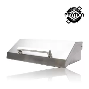 Tampa Abafadora Inox Premium para Churrasqueira de Embutir a Gás Prática Diamante